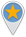 Orange Star Blue Map Marker