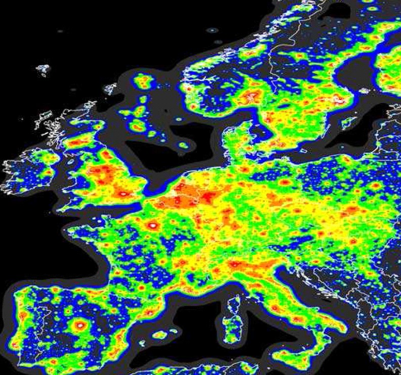 uk light pollution map Dark Sky Discovery uk light pollution map