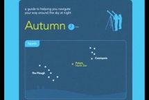 Video of the constellations visible in Autumn
