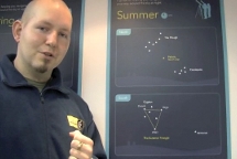 Video of the constellations visible in Summer